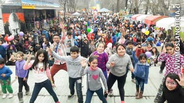 En familia se celebró el día del niño en Curicó