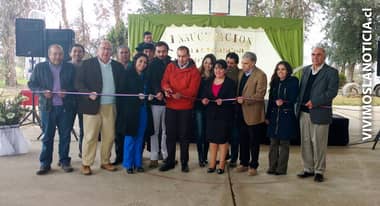 Inauguran techumbre de multicancha en Escuela de Caone