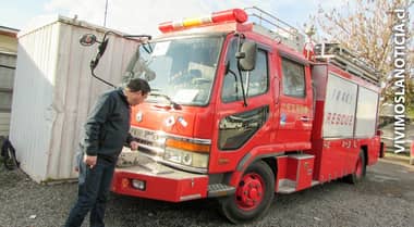 Bomberos de Sagrada Familia reciben carro de rescate japonés