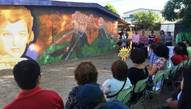 Estudiantes de pedagogía en artes visuales intervienen barrio Brilla El Sol