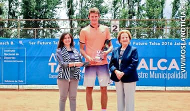 Nicolás Jarry es campeón del Futuro Chile-7 en Talca