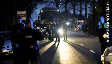 Cargas explosivas estallan cerca de bus del Borussia Dortmund en Alemania