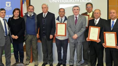 Académicos UTALCA fueron distinguidos por el Colegio de Ingenieros de Chile