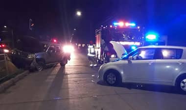 [FOTOS] Tres lesionados deja choque en avenida Alessandri