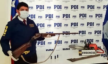 PDI detiene a talador furtivo por amenazas con escopeta