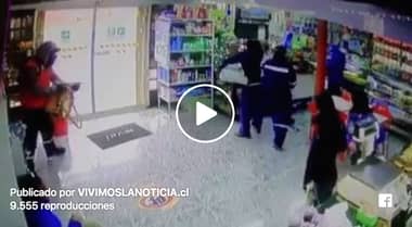 [VIDEO] Revelan imágenes del asalto a panadería curicana