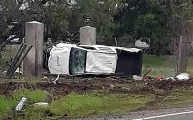 Vecino de Hualañé muere tras volcamiento de su camioneta