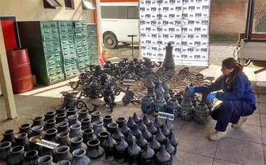 PDI recuperó faroles robados desde la plaza de armas
