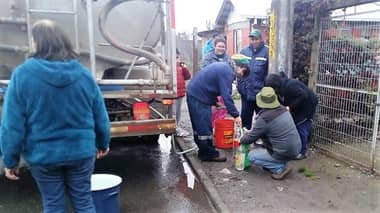 Rápida reacción municipal permitió abastecer de agua a Cordillerilla