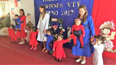 [FOTOS] Jardines infantiles de Teno realizaron muestra folclórica