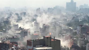 Explosión y derrumbe: videos muestran dramática magnitud de terremoto en México