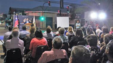 Inauguran luminarias y cámaras de teleprotección en calle O´Higgins