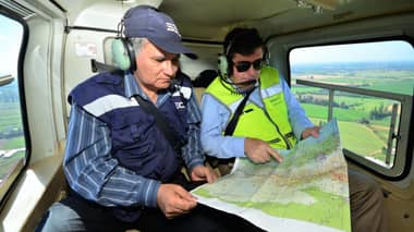 Inspeccionan líneas de alta tensión de forma preventiva ante incendios forestales