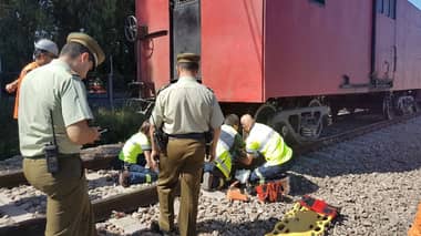 Grave hombre atropellado por tren de carga en Santa fe