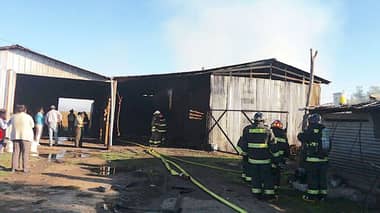 Incendio afectó planta de secado de ají en La Huerta de Mataquito