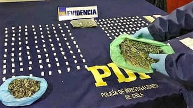 PDI Curicó detiene a dos personas por infracción a la ley de drogas