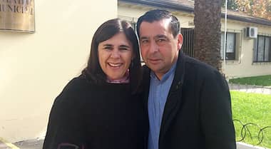 Martín Arriagada se reunió con presidenta agrupación Valle Sagrada Familia