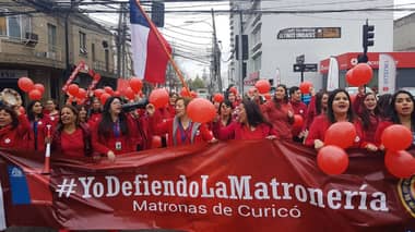 Matronas de la provincia protestaron por derogación de la Norma 21