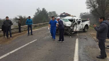 [FOTOS] Curicano perdió la vida en choque frontal en camino a la costa
