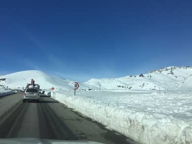 Nieves eternas seducen visitar el paso El Pehuenche