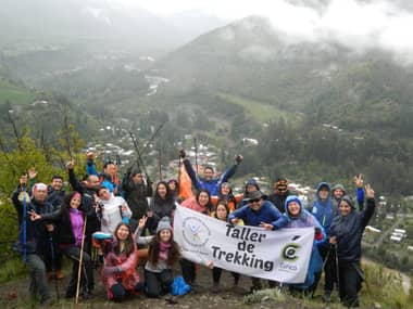 Grupo de trekking curicano realizó excursión en Los Queñes