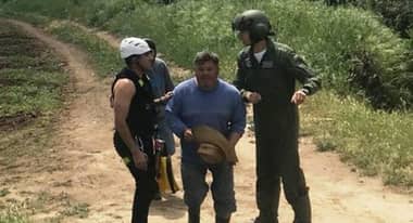Rescatan a agricultor aislado en el río Mataquito