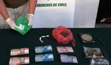 Incautan cocaína y marihuana en domicilio de Hualañé