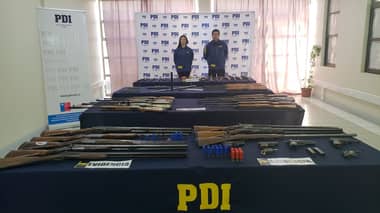 Llamada anónima permitió desbaratar taller donde se modificaban armas hechizas