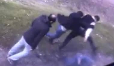 Graban violenta pelea entre tripulantes de un bus y sujetos desconocidos a la altura de Rancagua