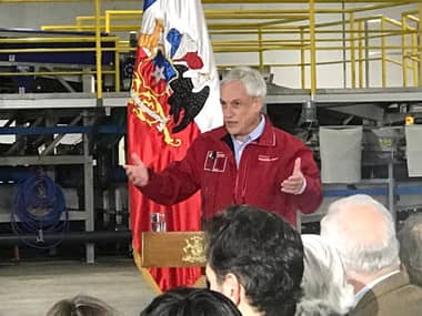 Fuerte temblor interrumpió discurso de Presidente Piñera en Teno