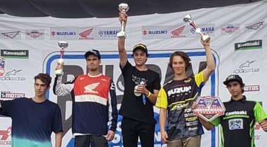 Lucas Hamilton se quedó con el primer lugar del Nacional MX de Teno