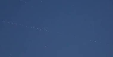 Constelación de satélites en el cielo pudo observarse desde Curicó
