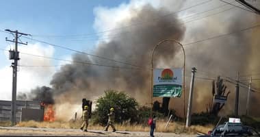 Dos incendios afectaron sitios eriazos de sector Rauquén