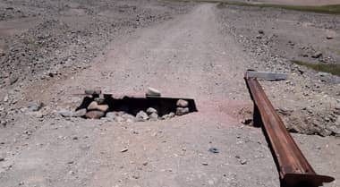 Ruta internacional del Paso Vergara se encuentra cortada por lluvias en la cordillera