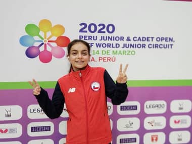 Sofía Pérez tuvo una excelente actuación en inicio del Circuito Mundial Junior de Tenis de Mesa