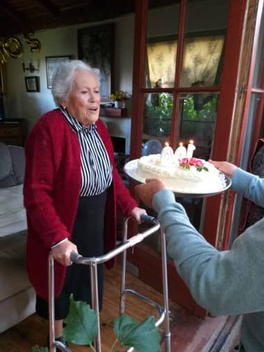 Abuelita celebró 100 años en Palquibudis