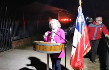 Municipalidad de Molina inauguró luces peatonales en Avenida Luis Cruz Martínez