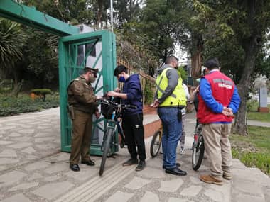 Operativo fiscalizador se realizó en Parque Cerro Carlos Condell