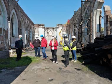 Comenzaron obras de estabilización en la Iglesia San Francisco de Curicó