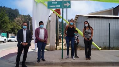 Karen Roco ya tiene su calle en Constitución