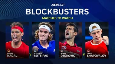 Los cinco partidos que no puedes perderte de la ATP Cup