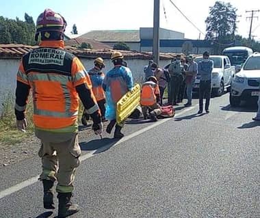 Temporera resultó lesionada de gravedad tras ser atropellada en ruta a Romeral