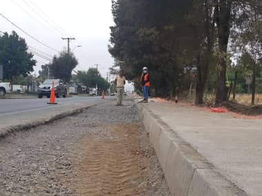 Municipalidad de Romeral avanza en proyecto de construcción de veredas y ciclovías