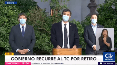 Gobierno acude al TC por tercer retiro de fondos