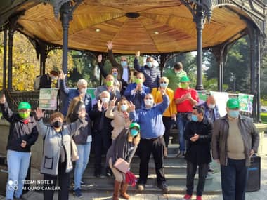 Candidato presidencial de la FRVS cerró campaña electoral en Talca