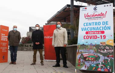 Municipio de Curicó impulsa vacunación en terreno en diversos puntos de la comuna