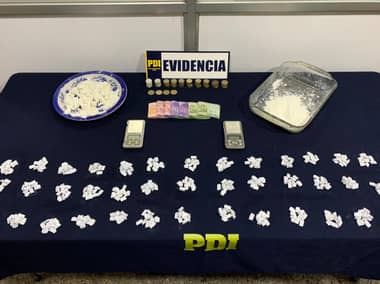PDI de Curicó detuvo a dos sujetos por tráfico de cocaína