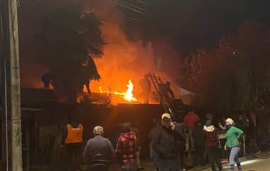 Cuatro casas dañadas y trece damnificados dejó incendio en Molina