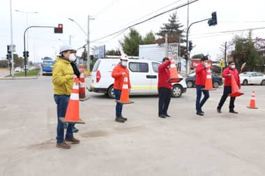 Avenida Alessandri de Curicó quedó habilitada parcialmente y se liberó tránsito desde la Ruta 5 a calle Carmen