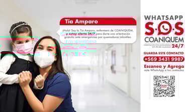 Coaniquem difunde WhatsApp de atención 24/7 con expertas en quemaduras
